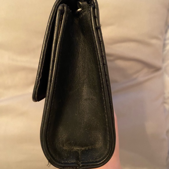 Vintage Noir NYC black leather purse/clutch - Picture 4 of 7